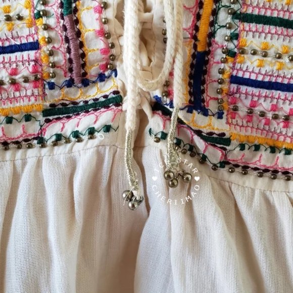 Free People !!RARE!! Rises In the East High Low Maxi Skirt - Picture 7 of 14